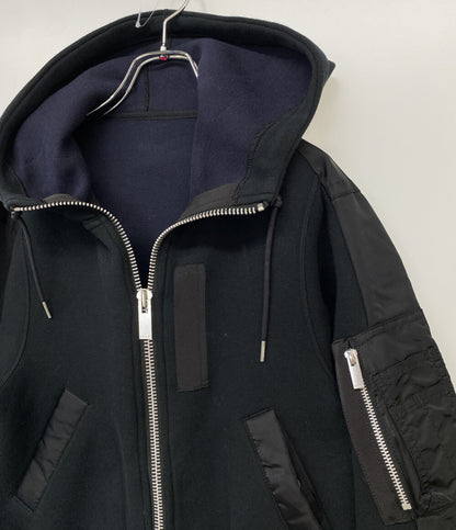 サカイ ドッキングパーカー スポンジスウェット 22-06079 レディース SIZE 3 sacai