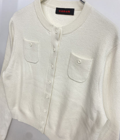 キャバン コットンカシミヤクルーネックカーディガン レディース SIZE XS CABaN
