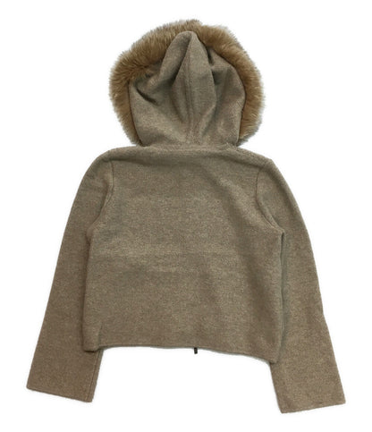 foxey ジップアップニット カシミヤ フォックスファー レディース SIZE 38 フォクシー