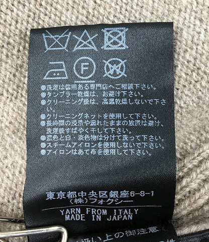 foxey ジップアップニット カシミヤ フォックスファー レディース SIZE 38 フォクシー