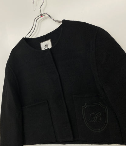 FOXEY BOUTIQUE ジャケット カシミヤ ブラック ショート レディース SIZE 38 フォクシー