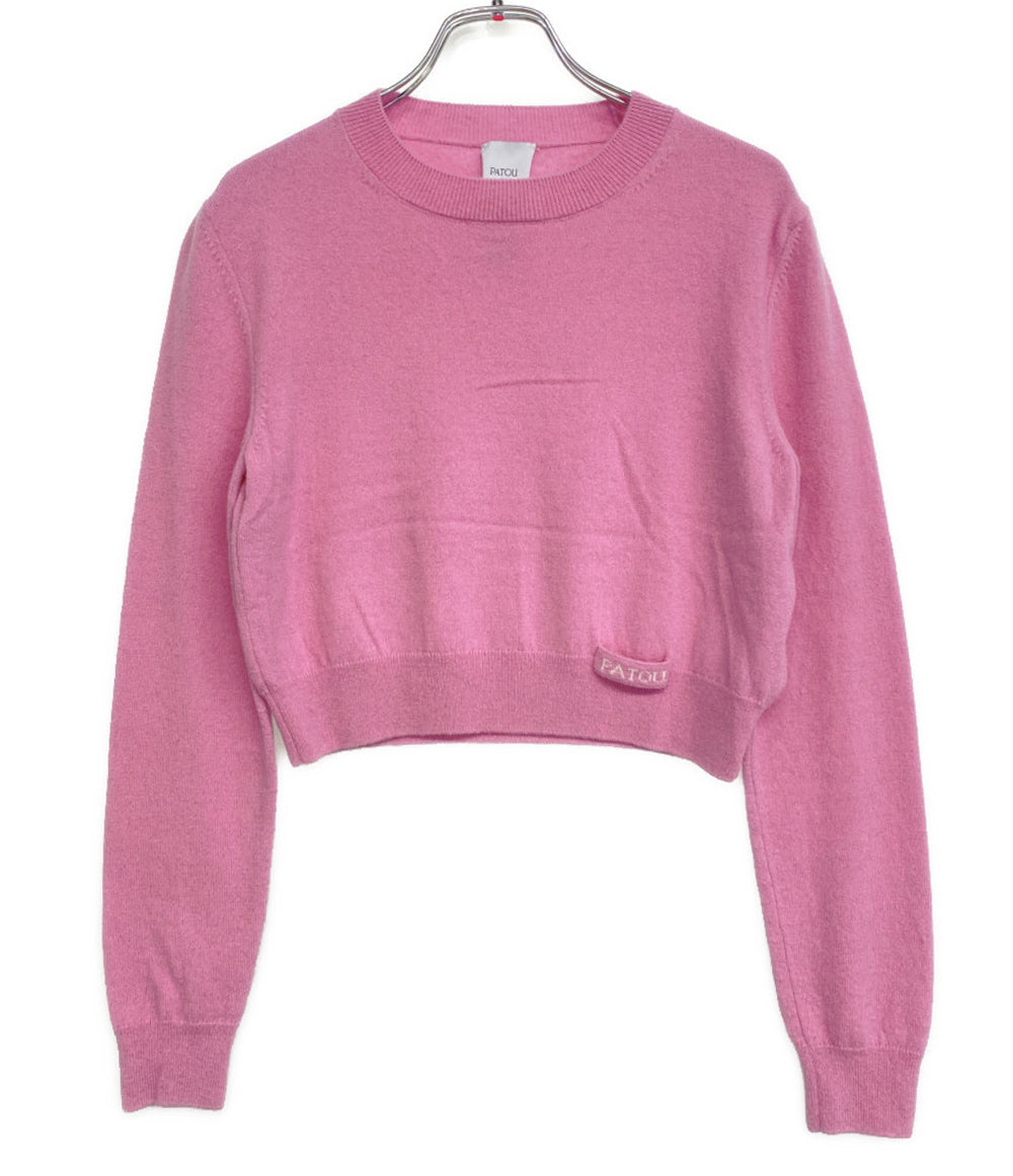パトゥ　patou ショートニット　クロップド　美品 パトゥ PATOU クロップドニット パープル Sサイズ 【公式通販】