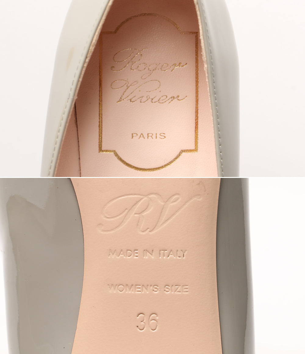 試着のみ　39サイズ　Roger vivier パンプス ブラック Woman ベル ヴィヴィエ パテントレザー パンプス