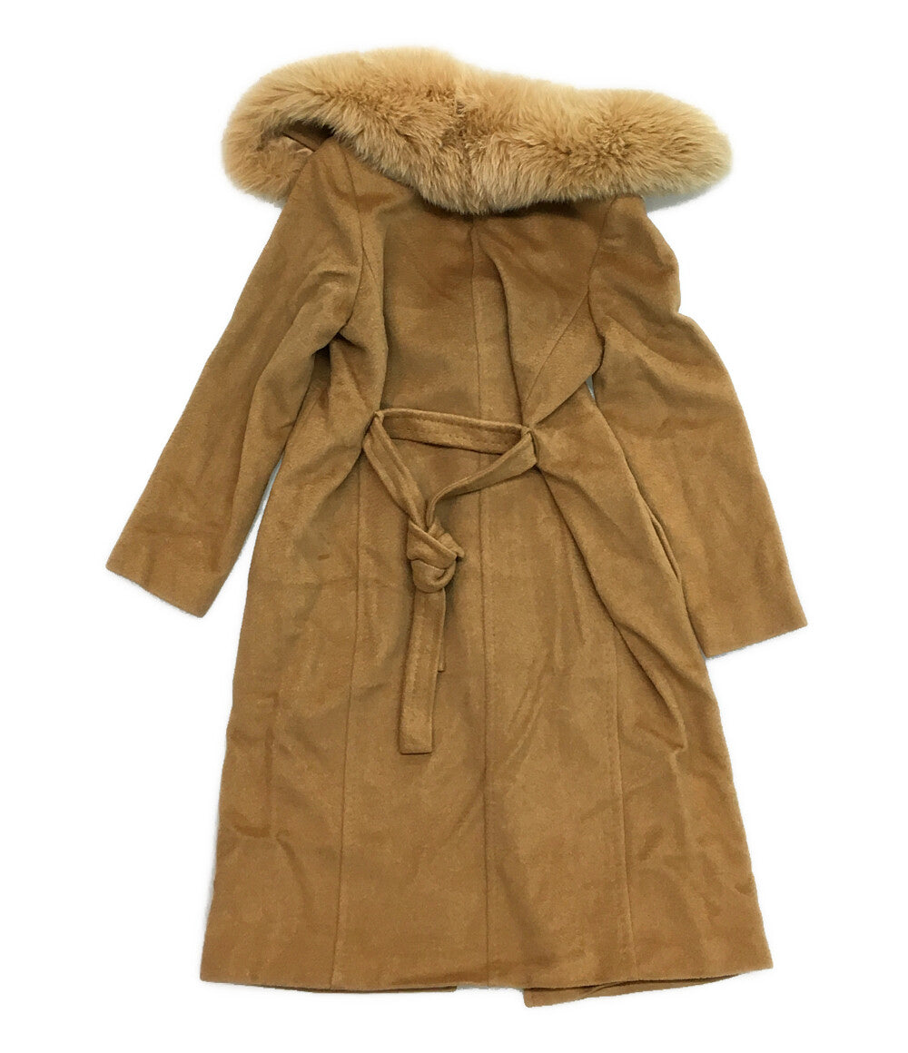 MAX MARA ファーガウンコート キャメル レディース SIZE 40 マックスマーラ