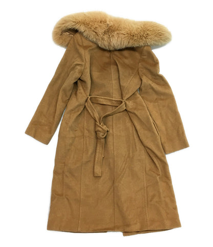 MAX MARA ファーガウンコート キャメル レディース SIZE 40 マックスマーラ