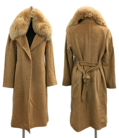 MAX MARA ファーガウンコート キャメル レディース SIZE 40 マックスマーラ