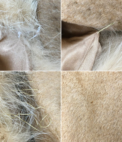 MAX MARA ファーガウンコート キャメル レディース SIZE 40 マックスマーラ