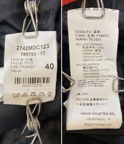 エムエスジーエム ロングコート 2742MDC123 レディース SIZE 40 MSGM