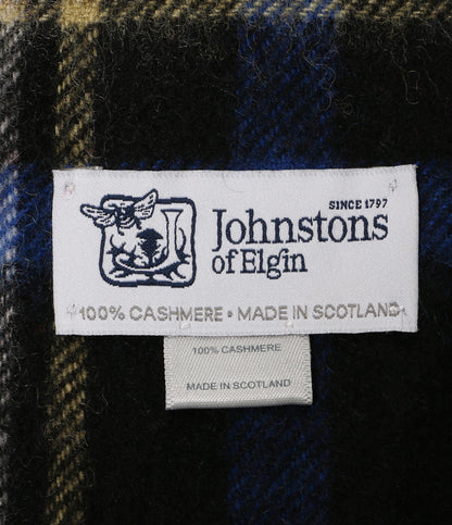 ジョンストンズオブエルガン カシミヤストール ハウスチェック レディース JOHNSTONS OF ELGIN