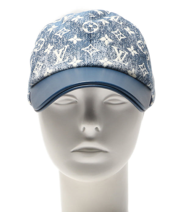 ルイヴィトン　LVキャップ　美品 ルイ・ヴィトン キャップ LV MONOGRAM JACQUARD DENIM CAP