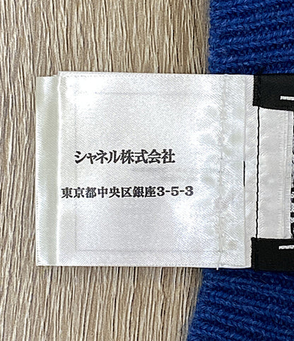 シャネル ノースリーブパールワンピース ブルー P53637 レディース SIZE 34 CHANEL