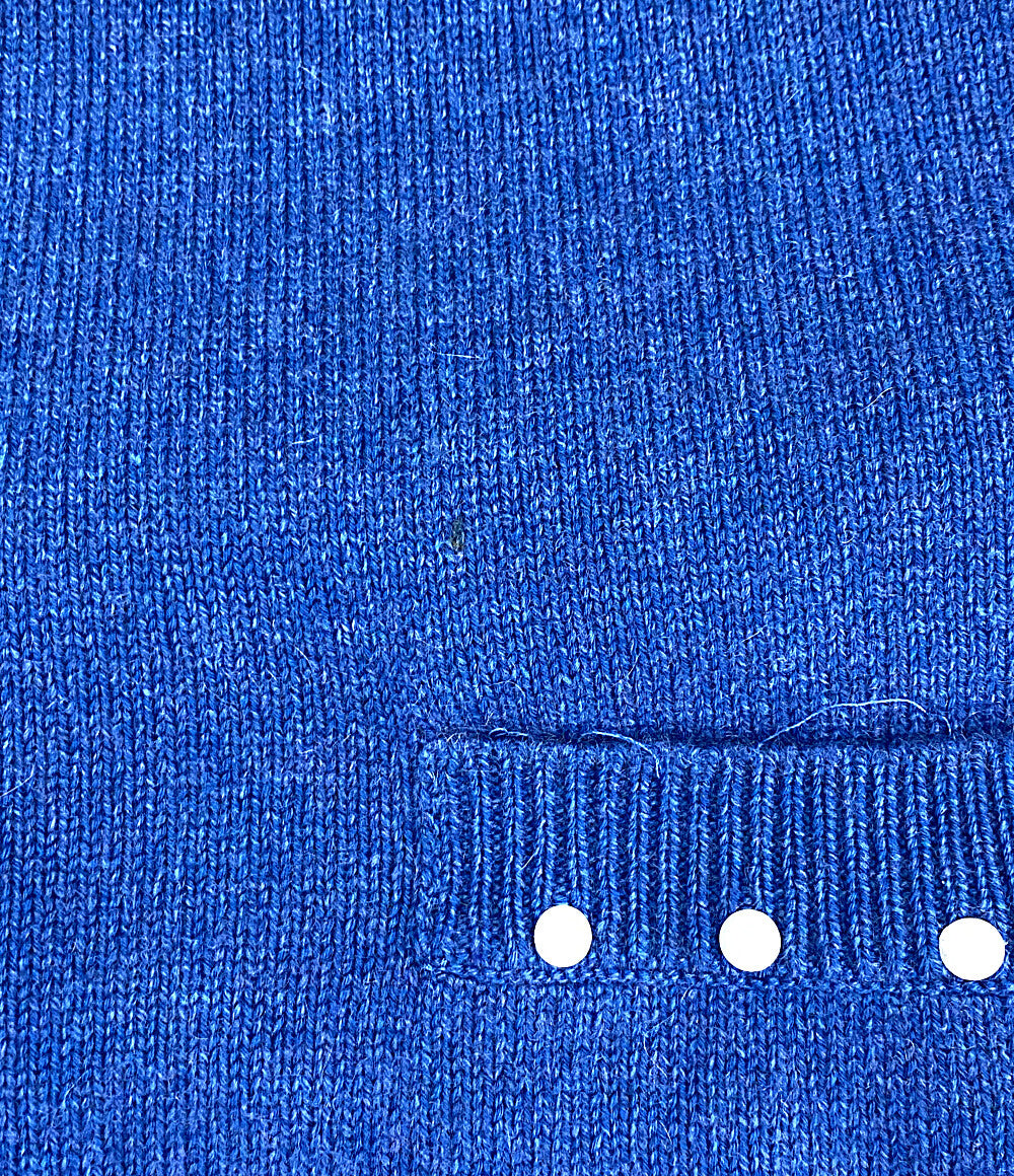 シャネル ノースリーブパールワンピース ブルー P53637 レディース SIZE 34 CHANEL