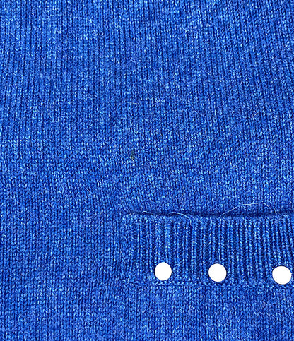 シャネル ノースリーブパールワンピース ブルー P53637 レディース SIZE 34 CHANEL