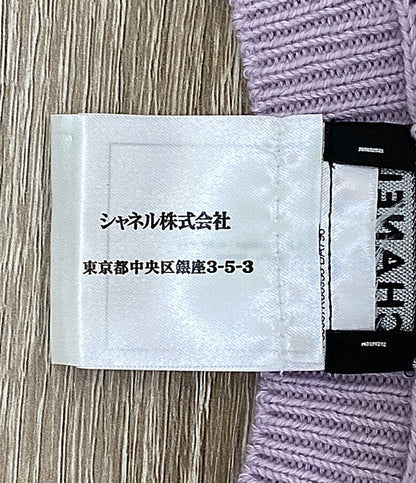 シャネル ノースリーブパールワンピース パープル P53637 レディース SIZE 34 CHANEL