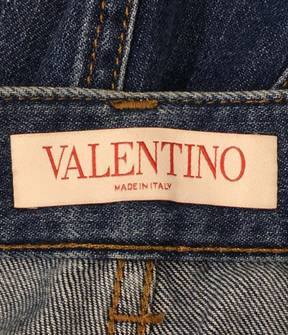 ヴァレンチノ デニムパンツ ロゴ パッチ ストレートレッグ レディース SIZE 24 VALENTINO