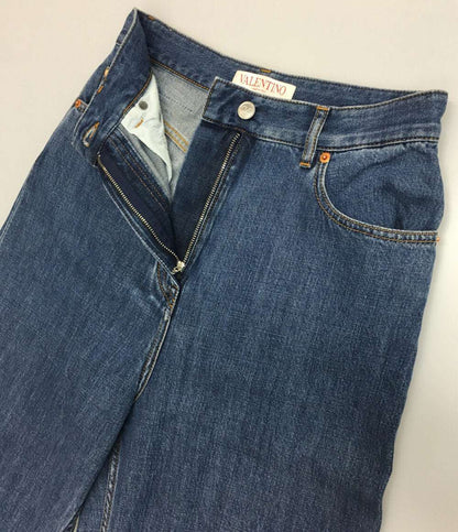 ヴァレンチノ デニムパンツ ロゴ パッチ ストレートレッグ レディース SIZE 24 VALENTINO