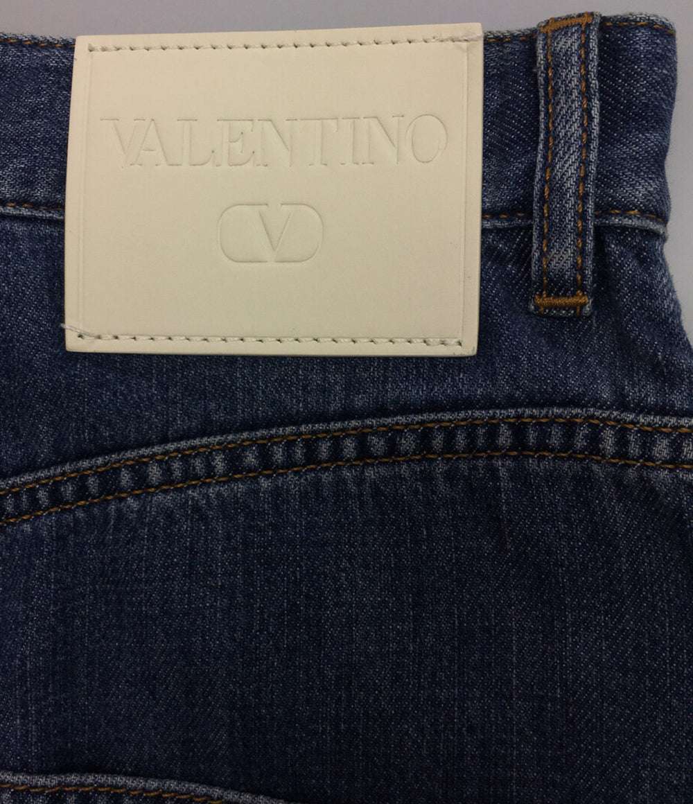 ヴァレンチノ デニムパンツ ロゴ パッチ ストレートレッグ レディース SIZE 24 VALENTINO