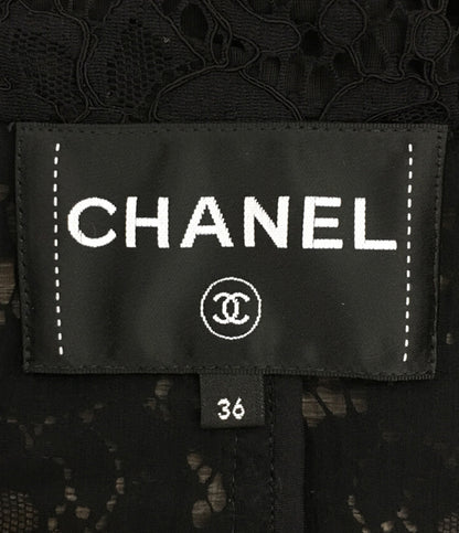 CHANEL ジャケット P74857 カメリア レース レディース SIZE 36 シャネル