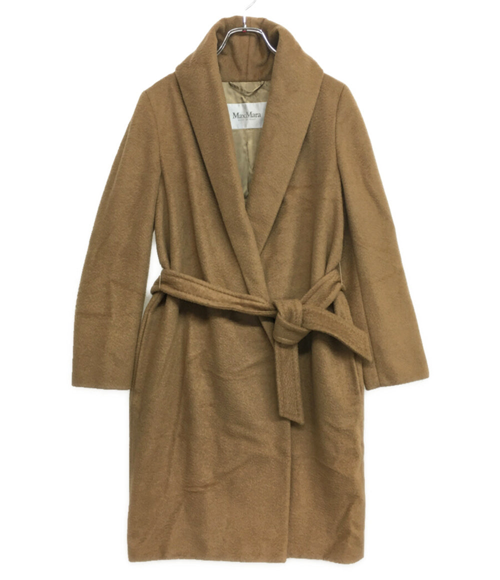 Max Mara カシミヤ100% ロングコート 白タグ キャメル イタリア製 MAX MARA コート 白タグ キャメル レディース SIZE 36 マックスマーラ