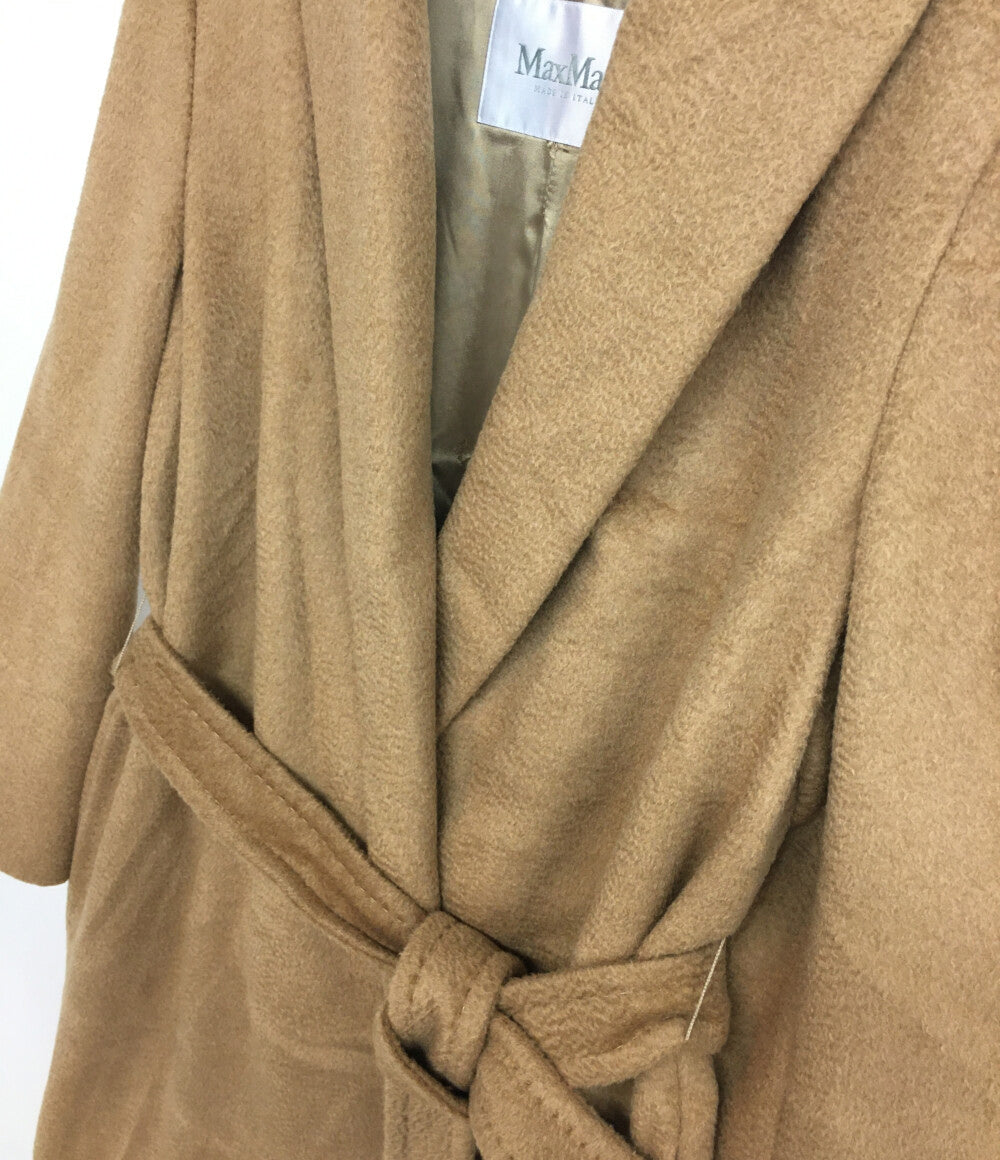 v*a様 MaxMara マックスマーラ 白タグ キャメル ロングコート MAX MARA コート 白タグ キャメル レディース SIZE 36 マックスマーラ