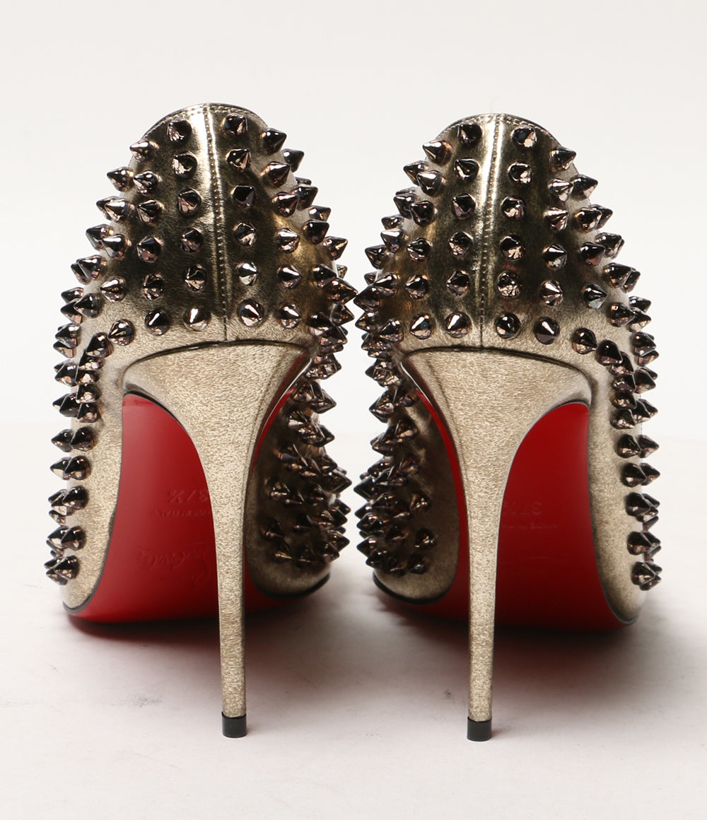 美品 Christian Louboutin パンプス ゴールド レディース SIZE 37.5 クリスチャンルブタン