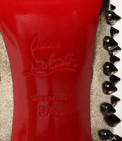 美品 Christian Louboutin パンプス ゴールド レディース SIZE 37.5 クリスチャンルブタン