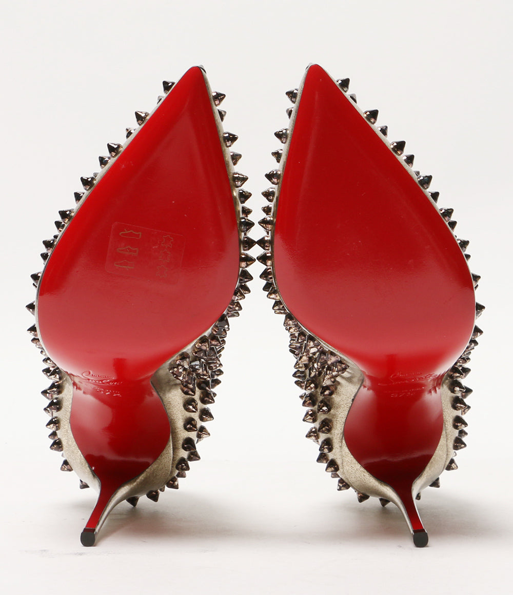 美品 Christian Louboutin パンプス ゴールド レディース SIZE 37.5 クリスチャンルブタン
