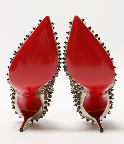 美品 Christian Louboutin パンプス ゴールド レディース SIZE 37.5 クリスチャンルブタン