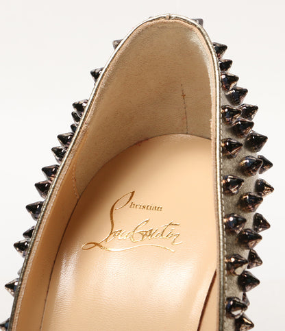 美品 Christian Louboutin パンプス ゴールド レディース SIZE 37.5 