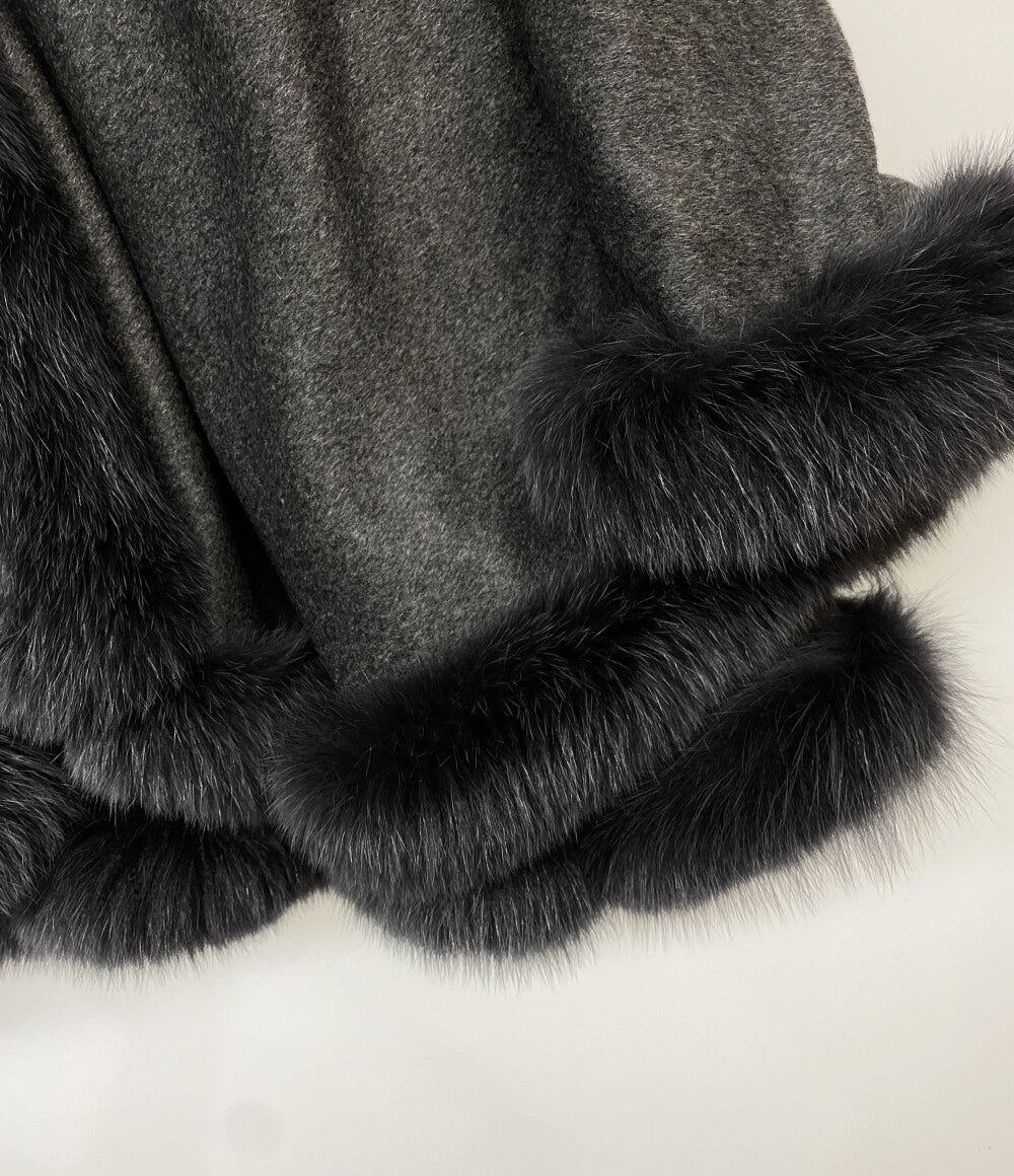 美品 サガファーズ ポンチョ ピュアカシミア KC0069 レディース SIZE M SAGAFURS