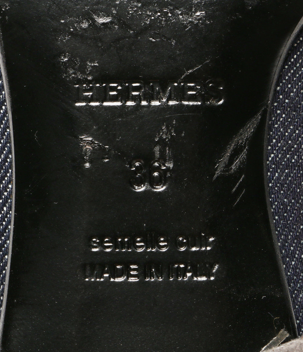 エルメス ローファー ロワイヤル デニム AF231050Z 2211 レディース SIZE 36 HERMES