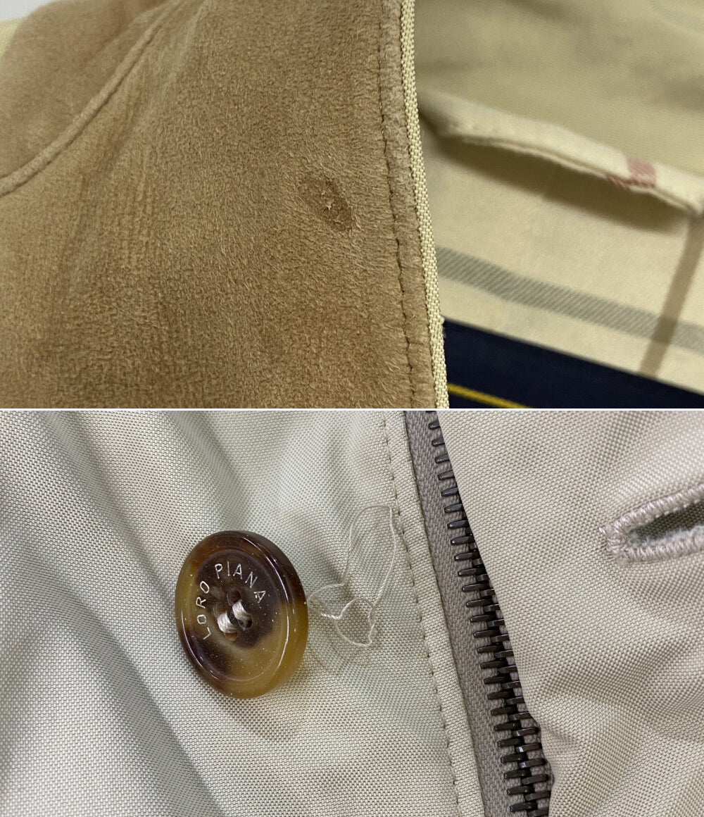 ロロピアーナ コート 襟レザー roadster villa deste メンズ ロロピアーナ コート 襟レザー roadster villa deste メンズ