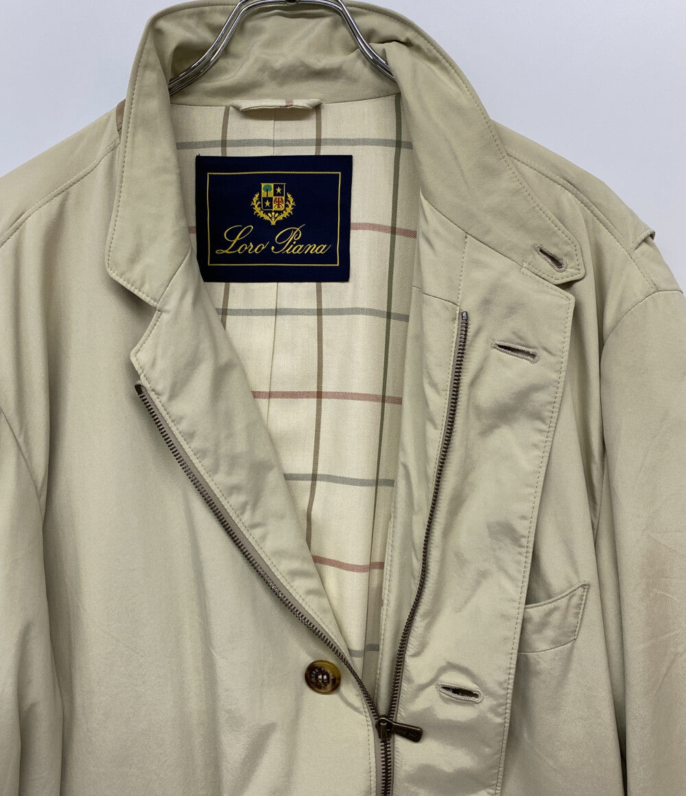 [値下げしました‼️紳士コート] ロロピアーナ ロロピアーナ コート 襟レザー roadster villa deste メンズ