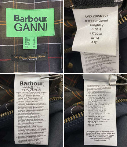 バブアー ガニー ロングコート フーディ レディース SIZE 8 BARBOUR×GANNI BURGHLEY