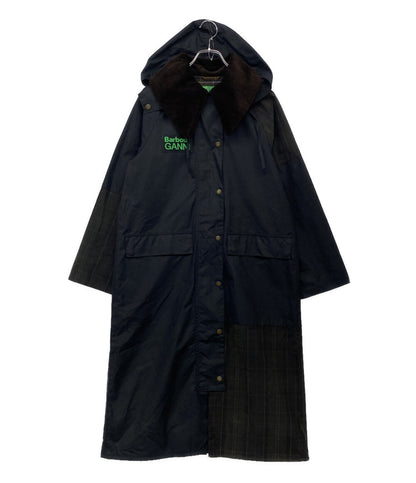 バブアー ガニー ロングコート フーディ レディース SIZE 8 BARBOUR×GANNI BURGHLEY