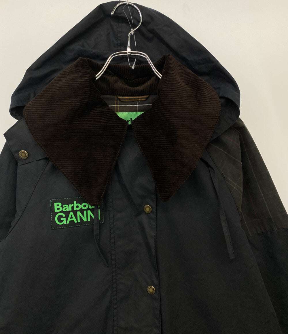 バブアー ガニー ロングコート フーディ レディース SIZE 8 BARBOUR×GANNI BURGHLEY