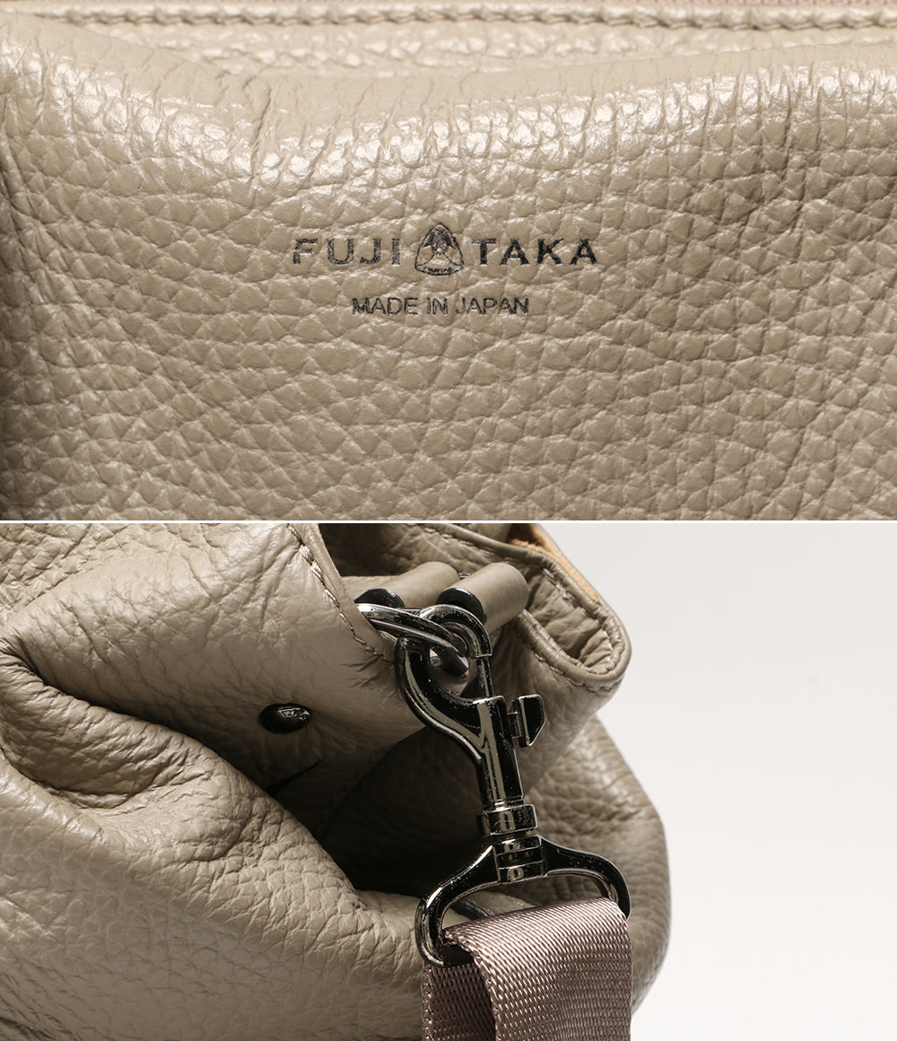 フジタカ ショルダーバッグ シボ革 2WAY メンズ FUJITAKA