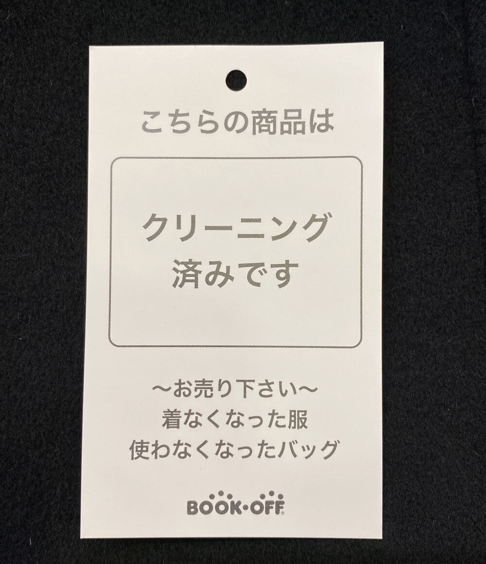 マックスマーラ コート ブラック ウール ビスコース ファー レディース SIZE 36 MAX MARA