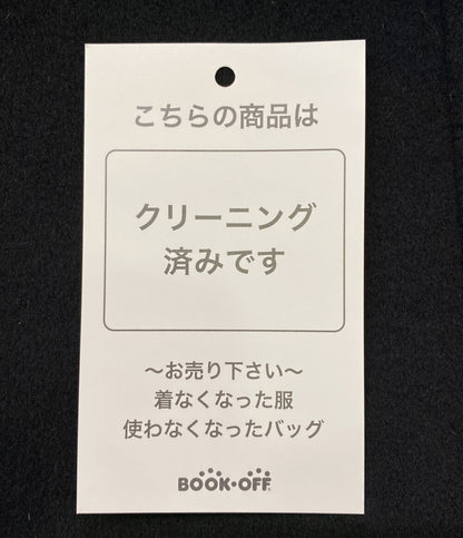 マックスマーラ コート ブラック ウール ビスコース ファー レディース SIZE 36 MAX MARA