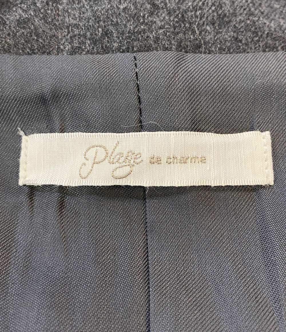 プラージュ テーラードジャケット Big Tailored チャコール レディース SIZE 38 Plage