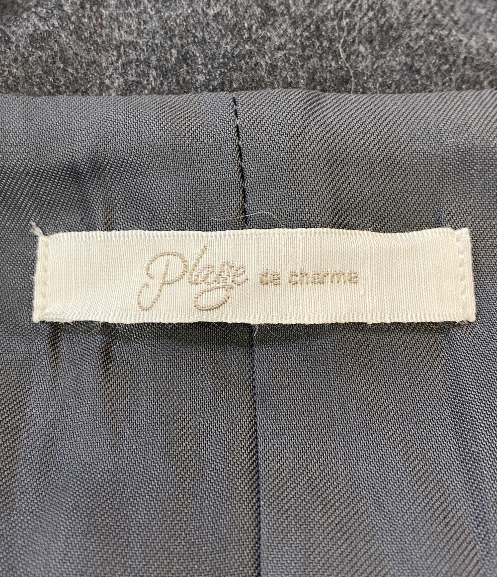 Plage プラージュ テーラードジャケット Big Tailored チャコール レディース SIZE 38
