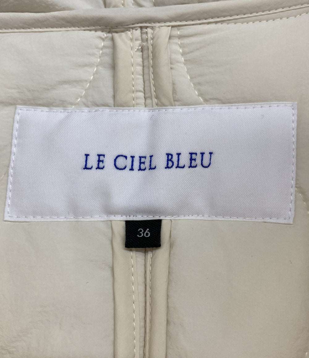 ルシェルブルー 2WAYパテッドコクーンコート キルティング ホワイト 23AW レディース SIZE 36 LE CIEL BLUE