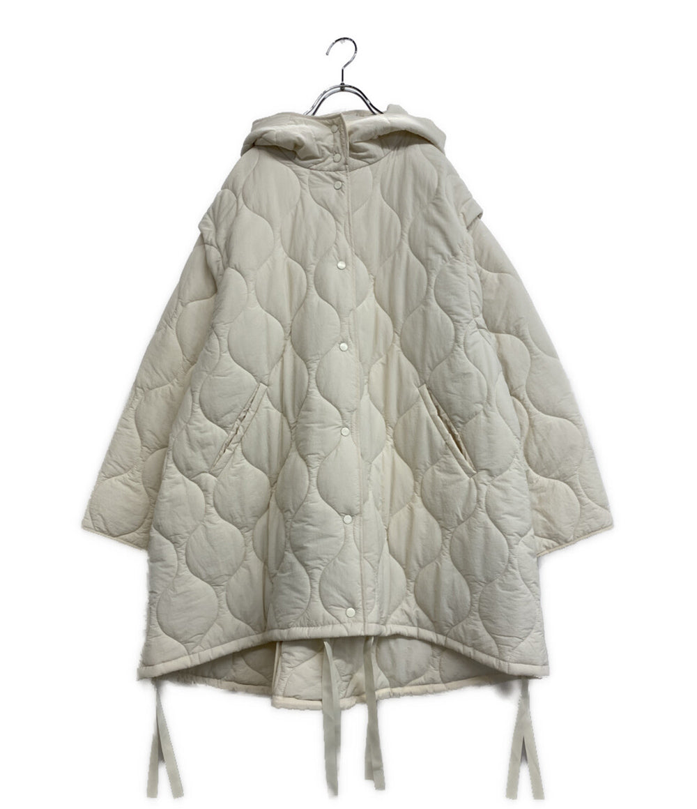 ルシェルブルー 2WAYパテッドコクーンコート キルティング ホワイト 23AW レディース SIZE 36 LE CIEL BLUE