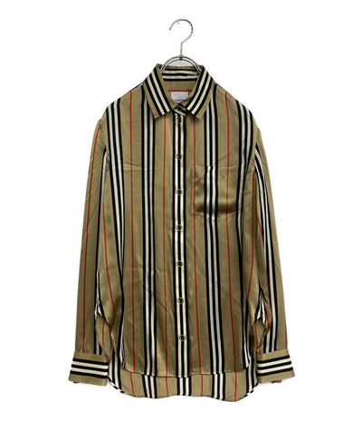バーバリー 長袖シャツ Icon Stripe Shirt レディース SIZE UK 0 BURBERRY