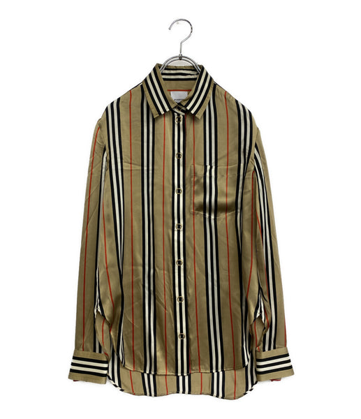 バーバリー 長袖シャツ Icon Stripe Shirt レディース SIZE UK 0