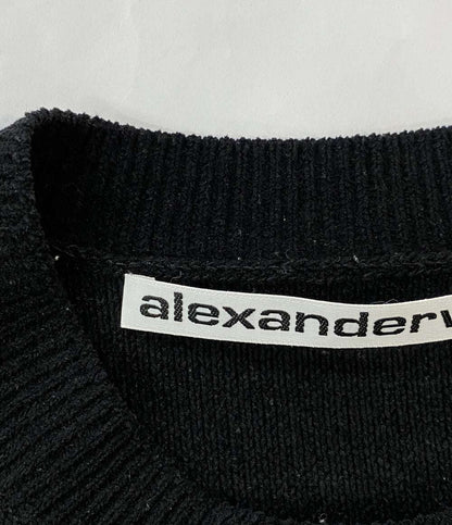 アレキサンダーワン ショートスリーブプルオーバー エンボスロゴ リブシュニール レディース SIZE S ALEXANDER WANG