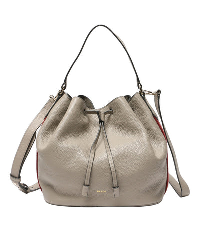 バリー ショルダーバッグ 巾着2way グレー レディース BALLY