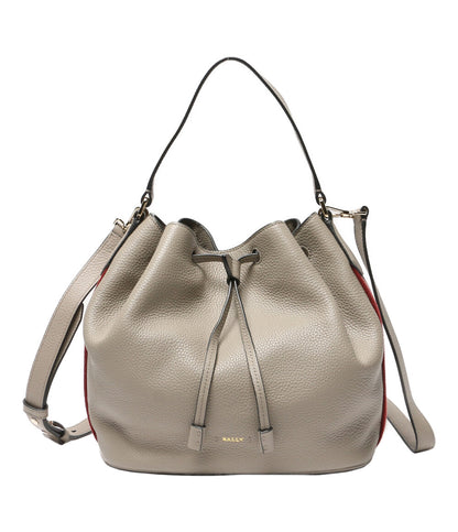 バリー ショルダーバッグ 巾着2way グレー レディース BALLY