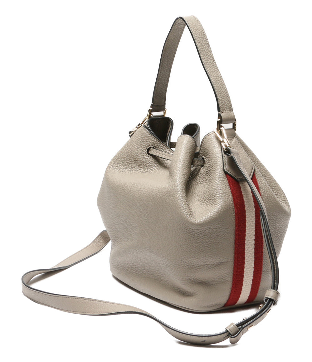 バリー ショルダーバッグ 巾着2way グレー レディース BALLY