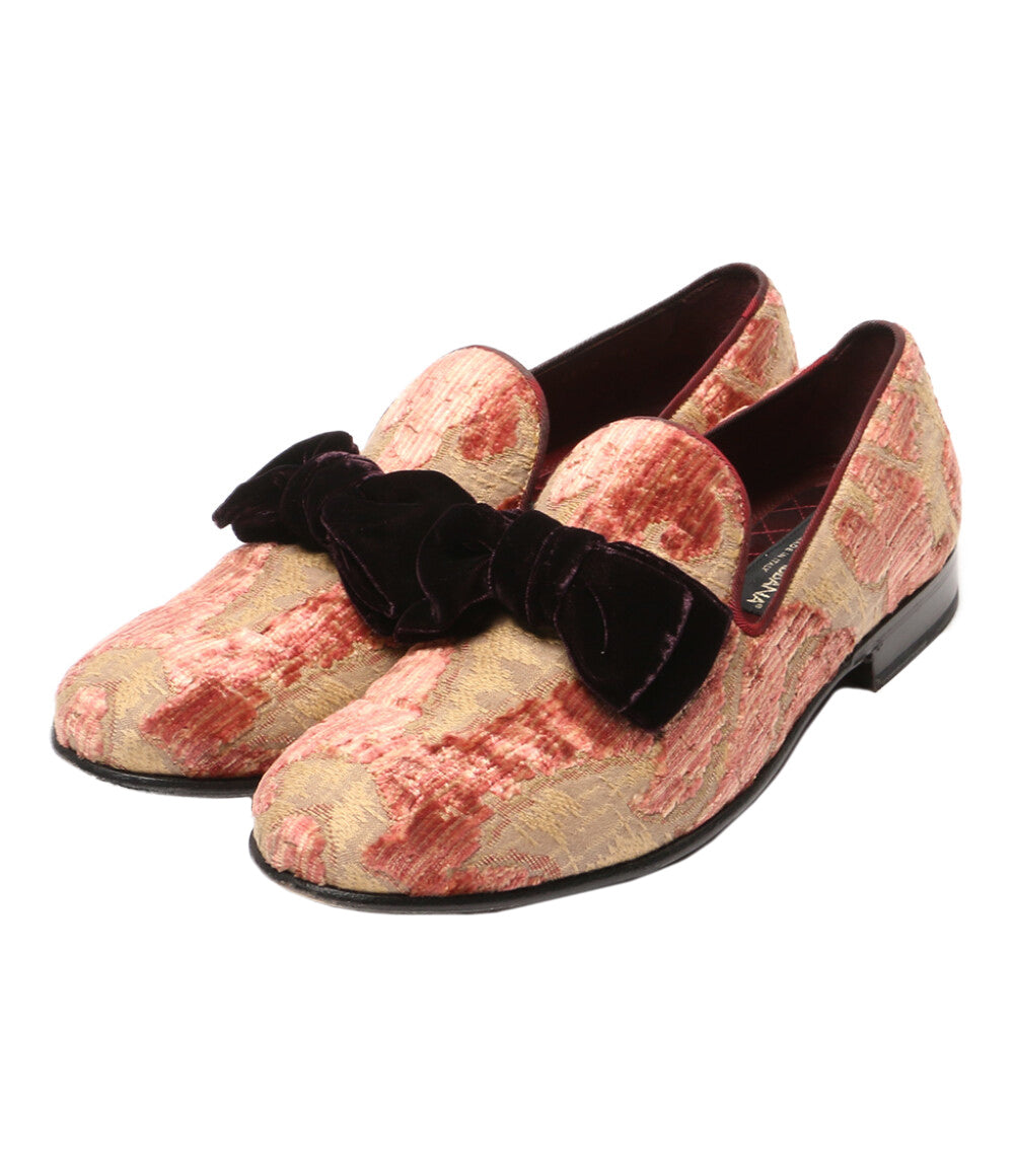 DOLCE ＆ GABBANA ドレスシューズ ベルベット ジャガード 6570 メンズ SIZE 8 ドルチェアンドガッバーナ